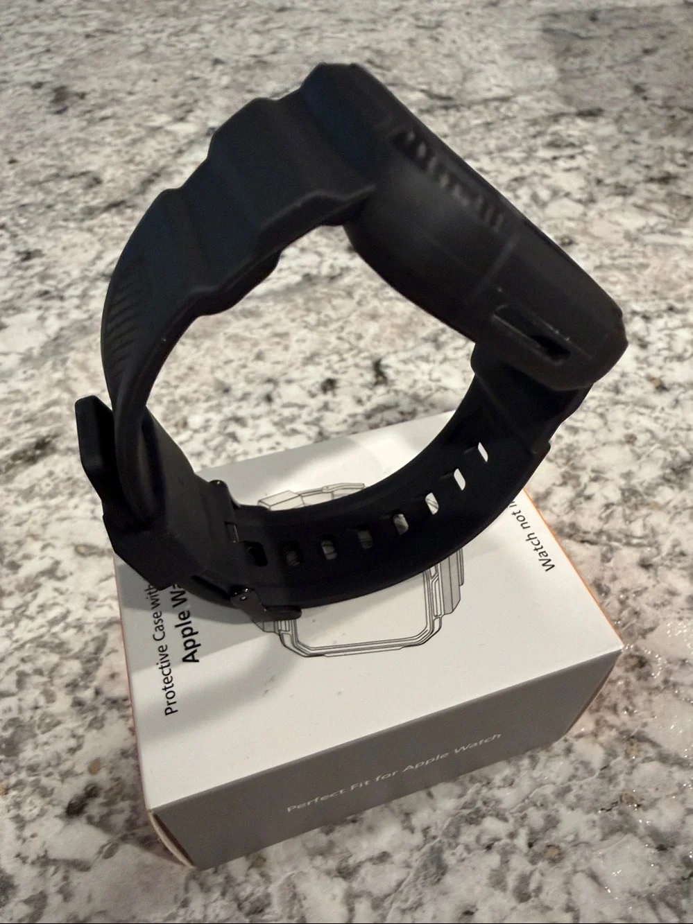 OROBAY Apple Watch Band With Case 41/40/38mm Matte Black #53